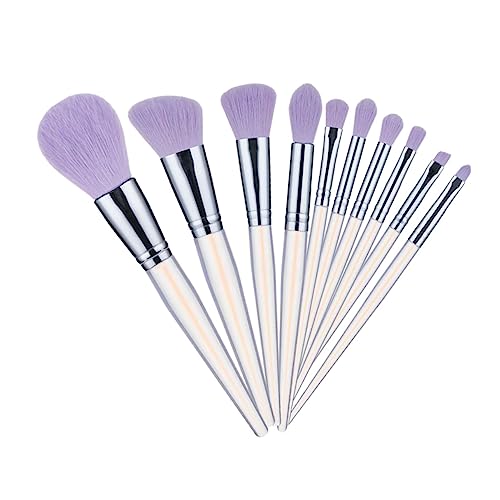 BELLIFFY 10stücke Teiliges Make-up Pinselset Mit Griff Beauty-tool Für Foundation Concealer Lidschatten Und Für Unterwegs Und Reise von BELLIFFY