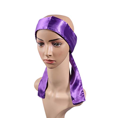 BELLIFFY 2stücke Satin Haartuch Für Frauen Längeres Rutschfestes Kopftuch Für Front-wig-haarwickel Für Perücken Und Haaraccessoires von BELLIFFY