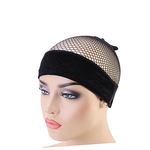 BELLIFFY Schwarzes Perücken-stirnband Elastische Perücken-mesh-abdeckung Verstellbares Stirnband Für Atmungsaktiv Und Bequem Mesh-kopfbedeckung -zubehör -f von BELLIFFY