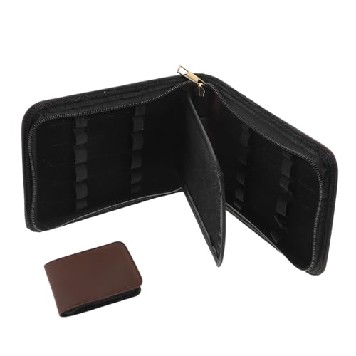 BELLIFFY Retro Pu Leder Stiftebox Multifunktionales Federmäppchen Für Stifte Praktischer Organizer Für Büro Und Schule Stilvoller Aufbewahrungsbehälter Kaffee Farbe von BELLIFFY