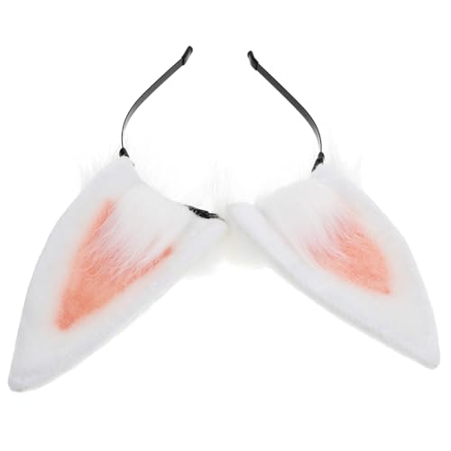 BELLIFFY Stirnband Mit Hasenohren Aus Stoff Pelziges Haarzubehör Für Halloween-party Cosplay-accessoire Für Frauen von BELLIFFY
