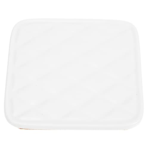 Nagelpalette Nagelkunstfarbe Nagelgel Nägel Mischen Schminktablett Nagel-palette Nagelanzeigetafeln Antihaft-farbpaletten Nagelfarben-mischbrett Lidschatten-palette Weiß Keramik BELLIFFY von BELLIFFY