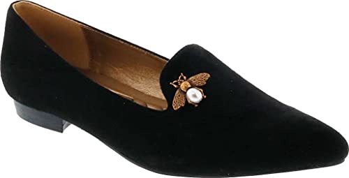 Bellini Beam Damen Slip On, Schwarz Micro-Wildleder, 38 EU Weit von BELLINI