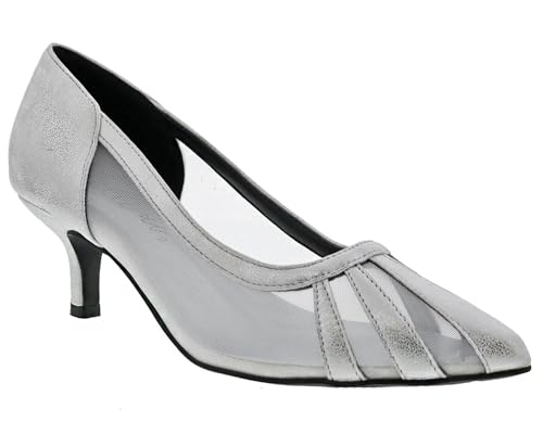 Bellini Blasé Damen Pointed Toe Everyday Comfort Pumps, Silberfarben metallisch, 37.5 EU von BELLINI