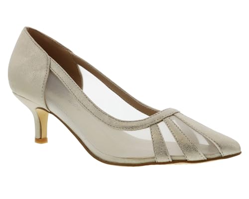 Bellini Blasé Damen Pointed Toe Everyday Comfort Pumps, metallic-goldfarben, 37.5 EU von BELLINI