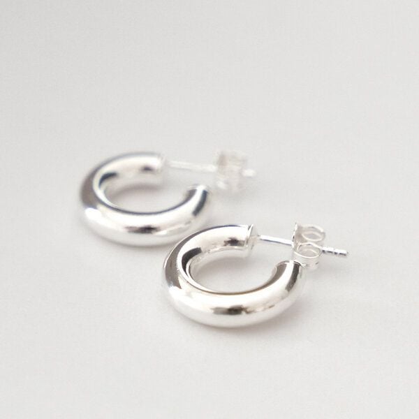 BELLYBIRD Jewellery CREOLEN - Kreis, dicke Form, glatt in M/L von BELLYBIRD Jewellery