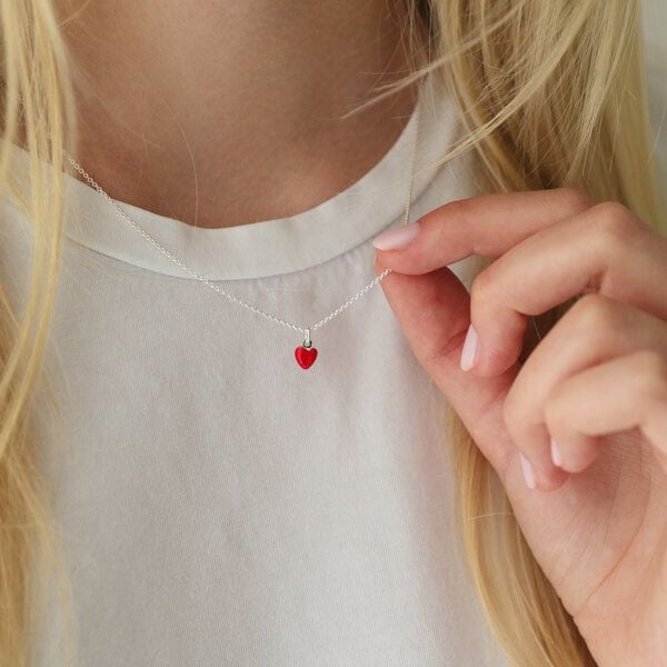 BELLYBIRD Jewellery Halskette - kleines Herz, Anhänger/ Silber/ Silber emailliert BELLYBIRD Jewellery Halskette - kleines Herz, Anhänger/ Silber/ Silber emailliert von BELLYBIRD Jewellery