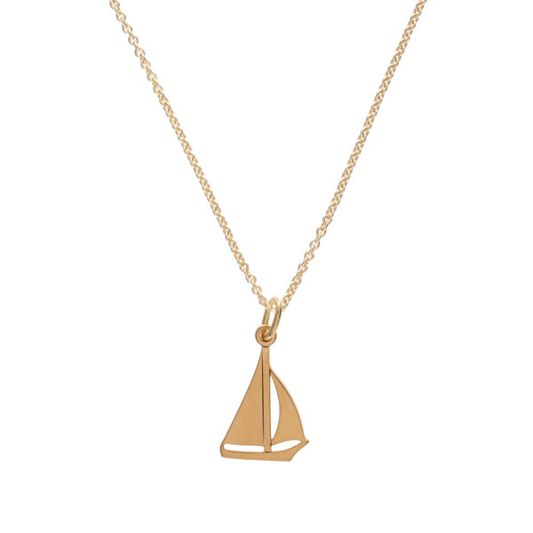 BELLYBIRD Jewellery Kinderkette - kleines Boot, Anhänger/ Silber/ Silber vergoldet von BELLYBIRD Jewellery