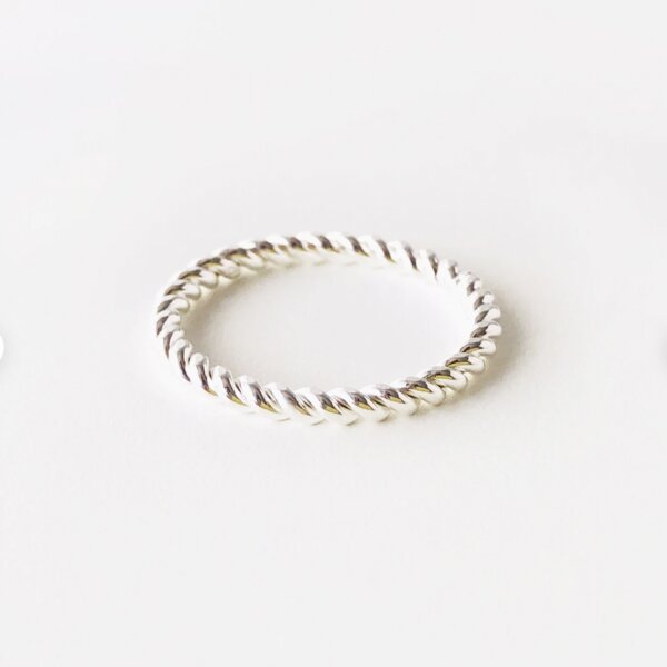 BELLYBIRD Jewellery Ring - SPIRALRING, gedrehter Silberring/ vergoldet von BELLYBIRD Jewellery