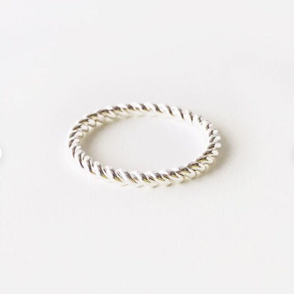 BELLYBIRD Jewellery Ring - SPIRALRING, gedrehter Silberring/ vergoldet von BELLYBIRD Jewellery