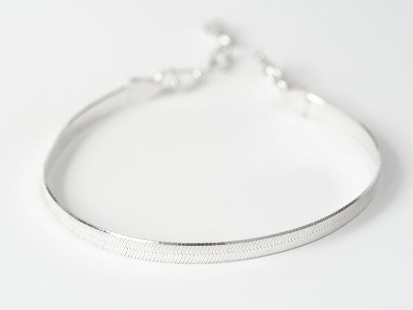 BELLYBIRD Jewellery SCHLANGENARMBAND - 925 Silber, bewegliches Gliederband von BELLYBIRD Jewellery