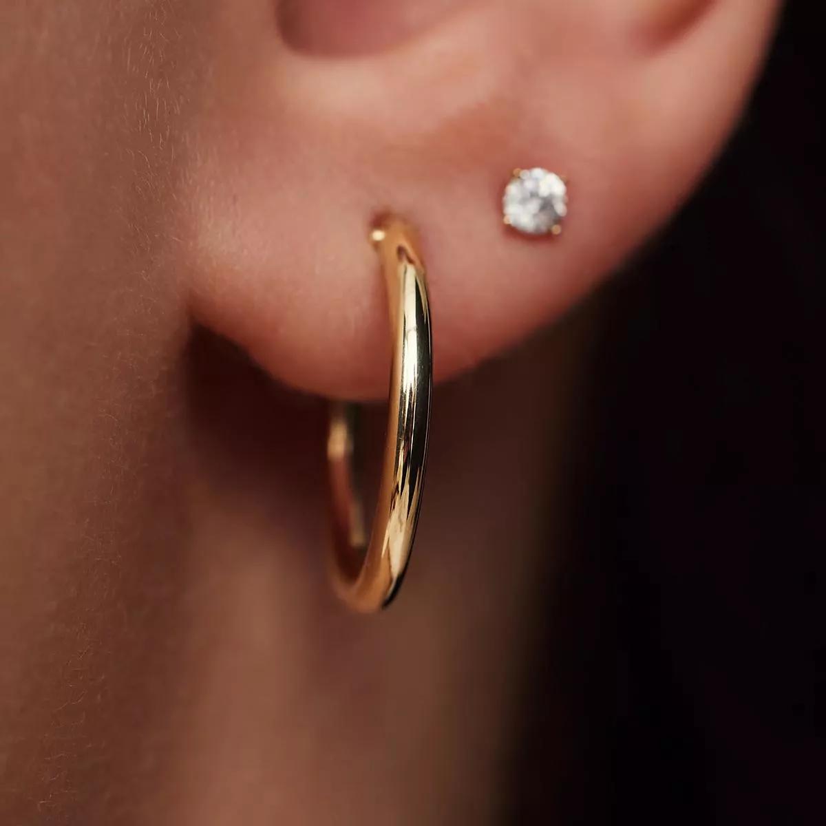 BELORO Ohrringe - La Rinascente Chiara 9 karat hoop earrings - Gr. unisize - in Gold - für Damen von BELORO