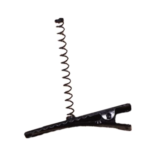10 Stück einfarbige Haarspangen, Braut-Rohlinge, Kopfschmuck mit Feder-Foto-Requisiten, schwarz, einfarbige Haarspange, Rohlinge von BELOWSYALER