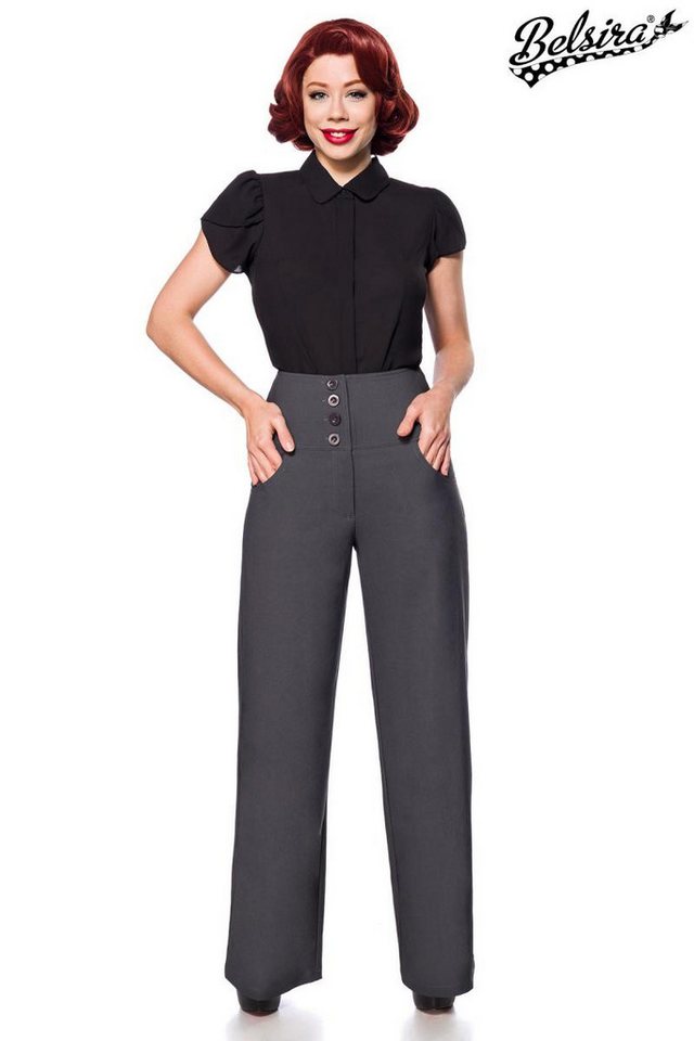 BELSIRA Homewearhose Belsira Marlenehose - (3XL,L) von BELSIRA