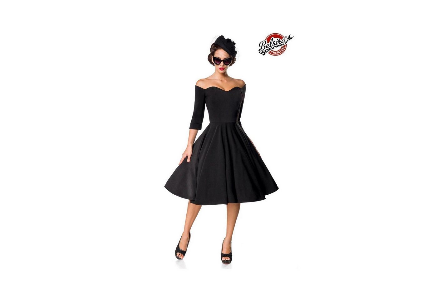 BELSIRA Trachtenkleid Belsira - Premium Vintage Swing-Kleid - (2XL,3XL,4 von BELSIRA