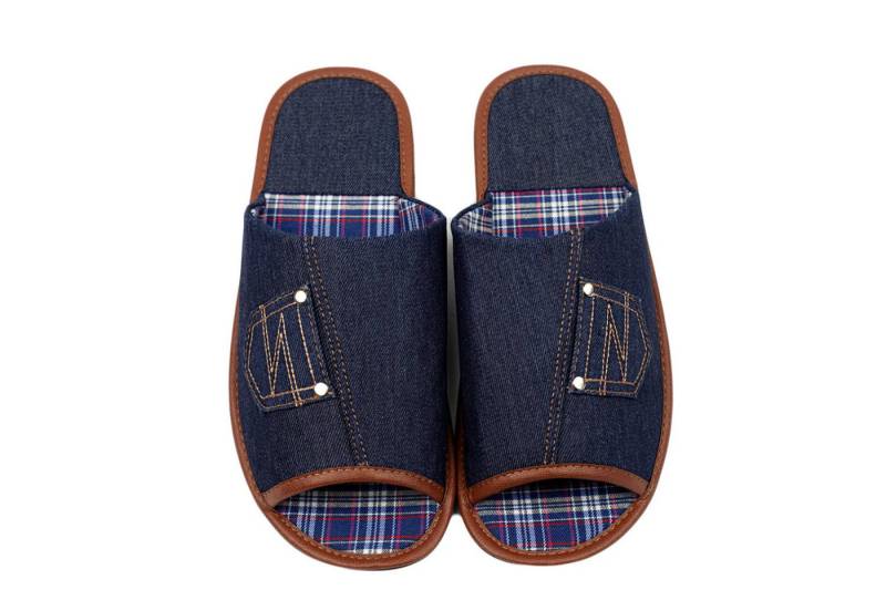 BELSTA Marineblaue Slipper aus Denim – Rutschfest, Atmungsaktiv & Bequem Hausschuh BELSTA Marineblaue Slipper aus Denim – Rutschfest, Atmungsaktiv & Bequem Hausschuh von BELSTA