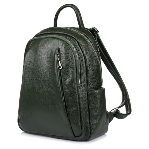 BELTIMORE Lederrucksack A4 Damen Geräumig Massiv Italienisch Premium Groß Massivleder von BELTIMORE