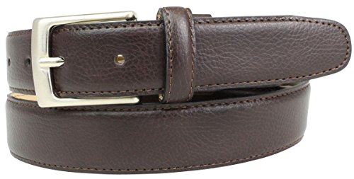 Anzuggürtel 3 cm mit eleganter Oberfläche | Business-Gürtel für Herren in Braun und Schwarz | Ledergürtel 30mm | Braun 115cm von BELTINGER