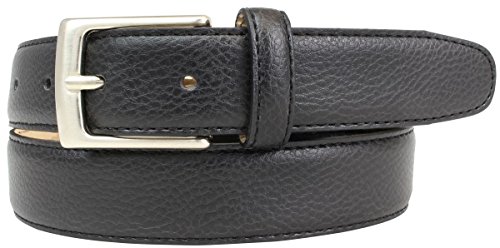 BELTINGER Anzuggürtel 3 cm mit eleganter Oberfläche | Business-Gürtel für Herren in Braun und Schwarz | Ledergürtel 30mm | Schwarz 105cm von BELTINGER