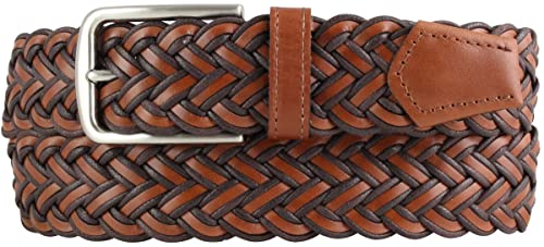 BELTINGER Flecht-Gürtel aus Leder 3,5 cm | Flecht-Ledergürtel für Damen Herren 35mm | Geflochtener Gürtel mit silberner Schließe | Cognac 90cm BELTINGER Flecht-Gürtel aus Leder 3,5 cm | Flecht-Ledergürtel für Damen Herren 35mm | Geflochtener Gürtel mit silberner Schließe | Cognac 90cm von BELTINGER