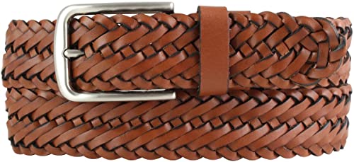 BELTINGER Flecht-Gürtel aus Vollrindleder 3,5 cm | Flecht-Ledergürtel für Damen Herren 35mm | Geflochtener Gürtel mit silberner Schließe | Cognac 90cm BELTINGER Flecht-Gürtel aus Vollrindleder 3,5 cm | Flecht-Ledergürtel für Damen Herren 35mm | Geflochtener Gürtel mit silberner Schließe | Cognac 90cm von BELTINGER