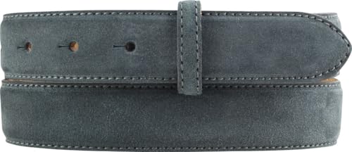 BELTINGER Gürtel aus Veloursleder ohne Schnalle 3,0 cm | Velour-Ledergürtel für Damen Herren 30mm | Wildleder-Gürtel | Anthrazit 100cm von BELTINGER