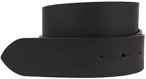 BELTINGER Gürtel aus Vollbüffelleder ohne Schnalle 4 cm | Jeans-Gürtel für Damen Herren 40mm | Leder-Gürtel Büffelleder | Schwarz 95cm von BELTINGER