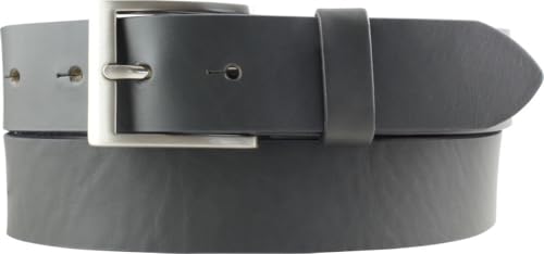 BELTINGER Gürtel aus Vollrindleder 3,5 cm | Jeans-Gürtel für Damen Herren 35mm | Chino-Gürtel Anzuggürtel | Dunkelgrau 100cm von BELTINGER