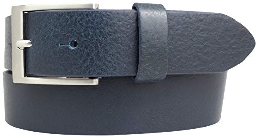 BELTINGER Gürtel aus Vollrindleder 3,5 cm | Jeans-Gürtel für Damen Herren 35mm | Chino-Gürtel Anzuggürtel | Marine 110cm von BELTINGER