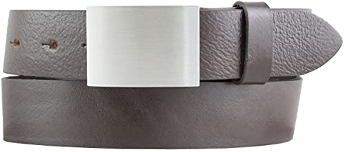 BELTINGER Gürtel aus Vollrindleder 3,5 cm | Jeans-Gürtel für Damen Herren 35mm | Chino-Gürtel Anzuggürtel mit Koppel | Braun 110cm von BELTINGER
