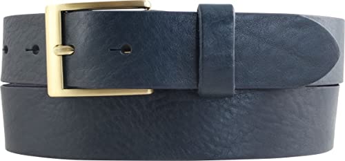 BELTINGER Gürtel aus Vollrindleder 3,5 cm | Jeans-Gürtel für Herren mit goldener Gürtelschließe 35mm | Chino-Gürtel Anzuggürtel | Marine 115cm BELTINGER Gürtel aus Vollrindleder 3,5 cm | Jeans-Gürtel für Herren mit goldener Gürtelschließe 35mm | Chino-Gürtel Anzuggürtel | Marine 115cm von BELTINGER