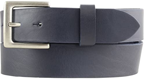 BELTINGER Gürtel aus Vollrindleder mit altsilberner Gürtelschließe 3,5 cm | Jeans-Gürtel für Damen Herren 35mm | Chino-Gürtel oder Trachten-Gürtel | Marine 95cm BELTINGER Gürtel aus Vollrindleder mit altsilberner Gürtelschließe 3,5 cm | Jeans-Gürtel für Damen Herren 35mm | Chino-Gürtel oder Trachten-Gürtel | Marine 95cm von BELTINGER
