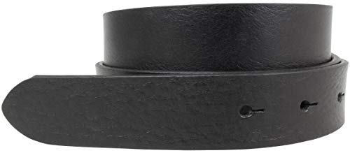 BELTINGER Gürtel aus Vollrindleder ohne Schnalle 3 cm | Jeans-Gürtel für Damen Herren 30mm | Chino-Gürtel | Schwarz 80cm von BELTINGER