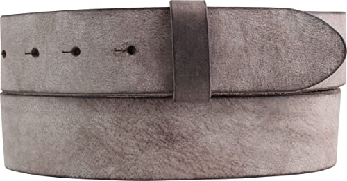 BELTINGER Gürtel aus weichem Vollrindleder Used-Look ohne Schnalle 4 cm | Jeans-Gürtel Damen Herren 40mm | Vintage-Look | Braun 95cm von BELTINGER