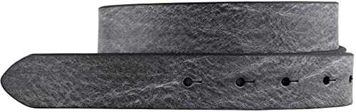 BELTINGER Gürtel aus weichem Vollrindleder Vintage-Look ohne Schnalle 3 cm | Leder-Gürtel 30mm | Schmaler Gürtel Used-Look | Schwarz 90cm von BELTINGER