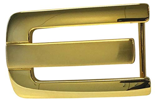 BELTINGER Gürtelschnalle 3,5cm | Buckle Wechselschließe Gürtelschließe 35mm Massiv | Für Wechselgürtel bis zu 3.5cm Breite | Gold von BELTINGER