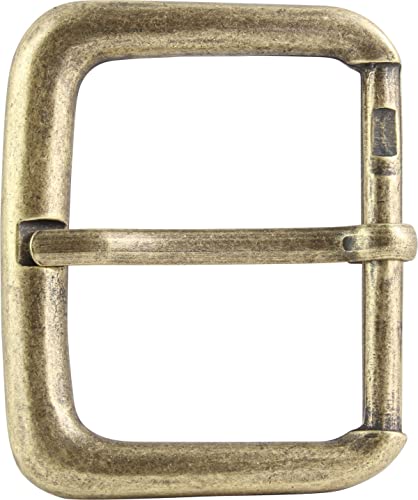 BELTINGER Gürtelschnalle 5,0 cm | Buckle Wechselschließe Gürtelschließe 50mm Massiv | Dorn-Schließe | Für Wechselgürtel bis zu 5cm Breite | Altmessing von BELTINGER