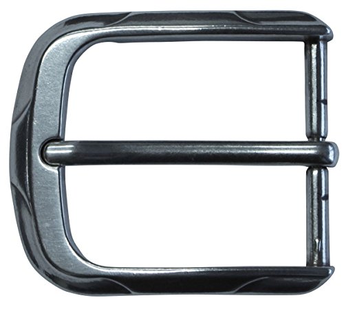 BELTINGER Gürtelschnalle Abgerundet 4,0 cm | Buckle Gürtelschließe 40mm Massiv | Dorn-Schließe | Wechselgürtel bis 4cm | Silber von BELTINGER