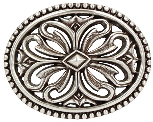 BELTINGER Gürtelschnalle Ancona 4,0 cm | Buckle Wechselschließe Gürtelschließe 40mm Massiv | Wechselgürtel bis 4cm | Silber von BELTINGER