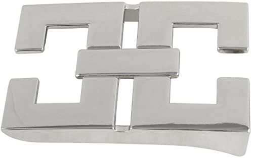 BELTINGER Gürtelschnalle Caserta 4,0 cm | Buckle Wechselschließe Gürtelschließe 40mm Massiv | Wechselgürtel bis 4cm | Silber glänzend von BELTINGER