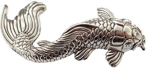 BELTINGER Gürtelschnalle Delux Koi 4,0 cm | Buckle Wechselschließe Gürtelschließe 40mm Massiv | Wechselgürtel bis 4cm | Silber von BELTINGER