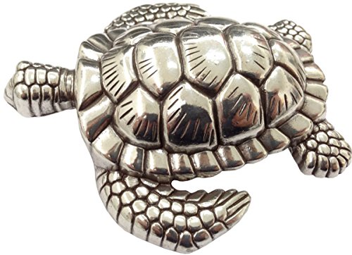 BELTINGER Gürtelschnalle Delux Turtle 4,0 cm | Buckle Wechselschließe Gürtelschließe 40mm Massiv | Wechselgürtel bis 4cm | Silber von BELTINGER