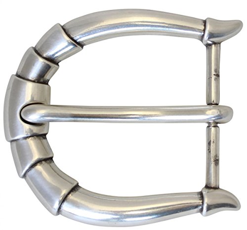 BELTINGER Gürtelschnalle Designer 4,0 cm | Buckle Wechselschließe Gürtelschließe 40mm Massiv | Dorn-Schließe | Wechselgürtel bis 4cm | Silber von BELTINGER