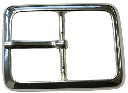 BELTINGER Gürtelschnalle Doppel 4,0 cm | Buckle Wechselschließe Gürtelschließe 40mm Massiv | Dorn-Schließe | Wechselgürtel bis 4cm | Silber von BELTINGER