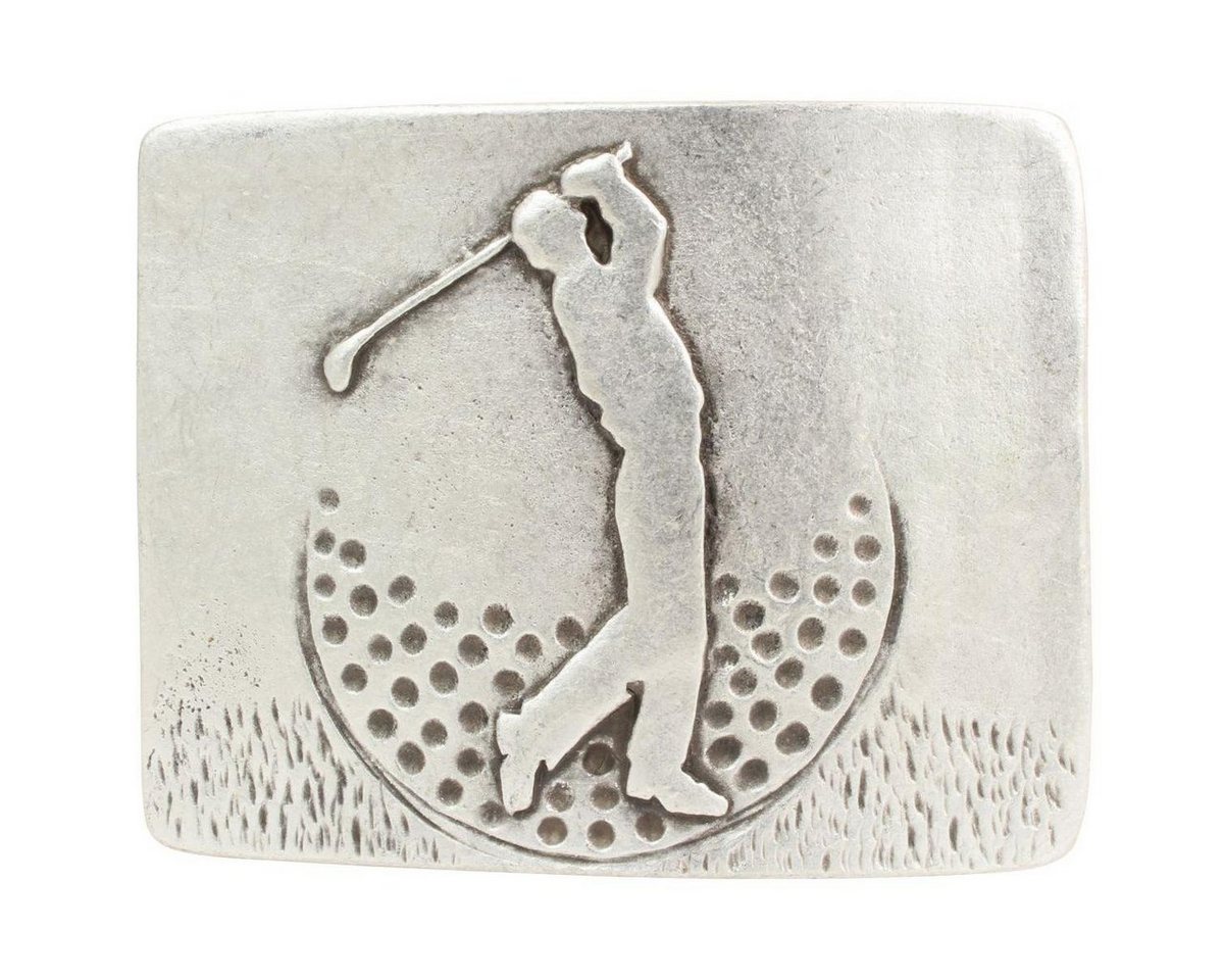 BELTINGER Gürtelschnalle Golfer 4,0 cm - Buckle Wechselschließe Gürtelschließe 40mm - Gürtel bi von BELTINGER