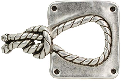 BELTINGER Gürtelschnalle Knoten 4,0 cm | Buckle Wechselschließe Gürtelschließe 40mm Massiv | Wechselgürtel bis 4cm | Altsilber von BELTINGER