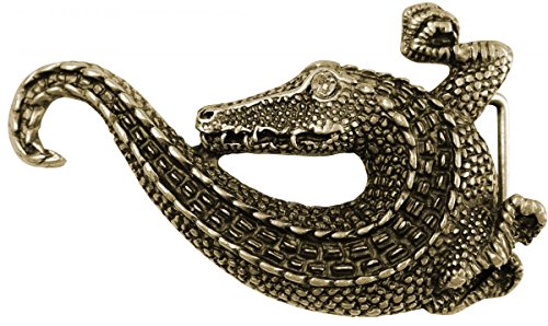 BELTINGER Gürtelschnalle Kroko Bling mit Straß 4,0 cm | Buckle Wechselschließe Gürtelschließe 40mm Massiv | Mit hochwertigem Strass | Altmessing BELTINGER Gürtelschnalle Kroko Bling mit Straß 4,0 cm | Buckle Wechselschließe Gürtelschließe 40mm Massiv | Mit hochwertigem Strass | Altmessing von BELTINGER