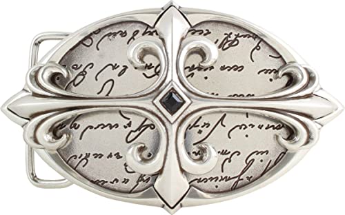 BELTINGER Gürtelschnalle Letter Cross 4,0 cm | Buckle Wechselschließe Gürtelschließe 40mm Massiv | Wechselgürtel bis 4cm | Silber von BELTINGER