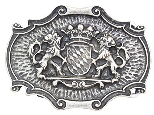 BELTINGER Gürtelschnalle Löwen mit Krone 4,0 cm | Buckle Wechselschließe Gürtelschließe 40mm Massiv | Für die Tracht | Altsilber BELTINGER Gürtelschnalle Löwen mit Krone 4,0 cm | Buckle Wechselschließe Gürtelschließe 40mm Massiv | Für die Tracht | Altsilber von BELTINGER