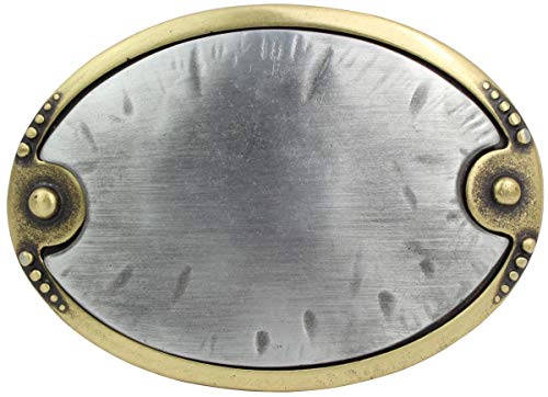 BELTINGER Gürtelschnalle Obing 4,0 cm | Buckle Wechselschließe Gürtelschließe 40mm Massiv | Wechselgürtel bis 4cm | Altsilber von BELTINGER